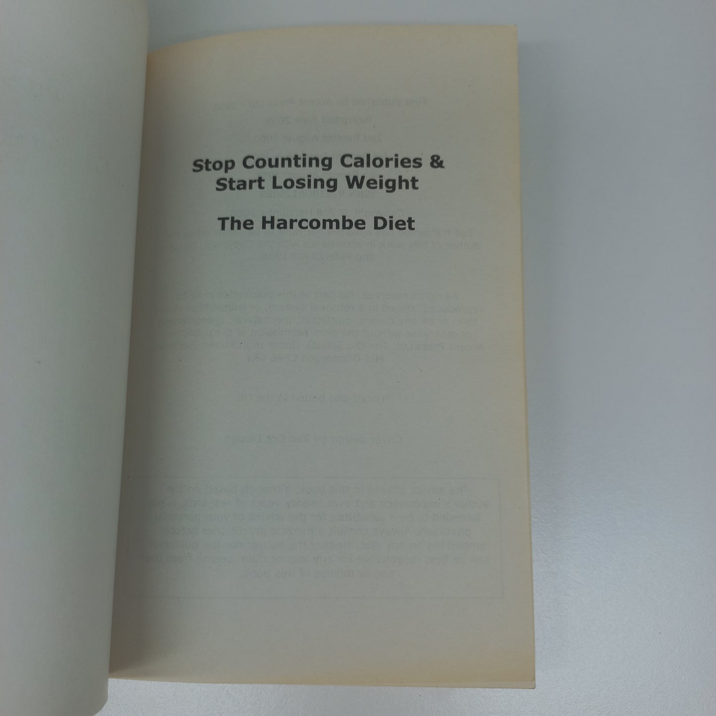 The Harcombe Diet: Stop Counting calories & Start Losing Weight by Zoe Harcombe