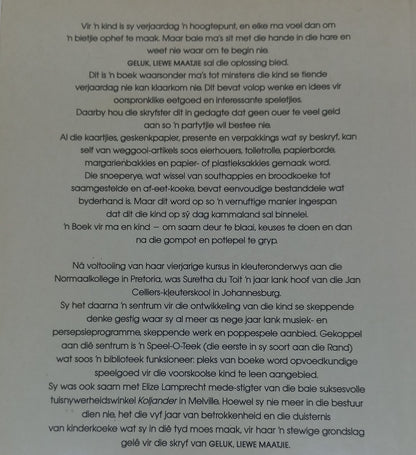 Geluk, Liewe Maatjie: Alles Oor Kinderpartytjies by Suretha Du Toit