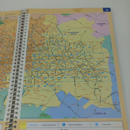 Gauteng Central Street Guide by Mapstudio 15th Edition 1:20 000
