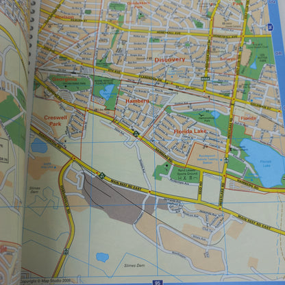 Gauteng Central Street Guide by Mapstudio 15th Edition 1:20 000