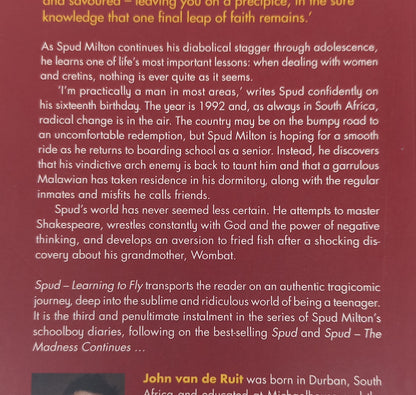 Spud - Learning to Fly by John Van De Ruit (Spud #3)