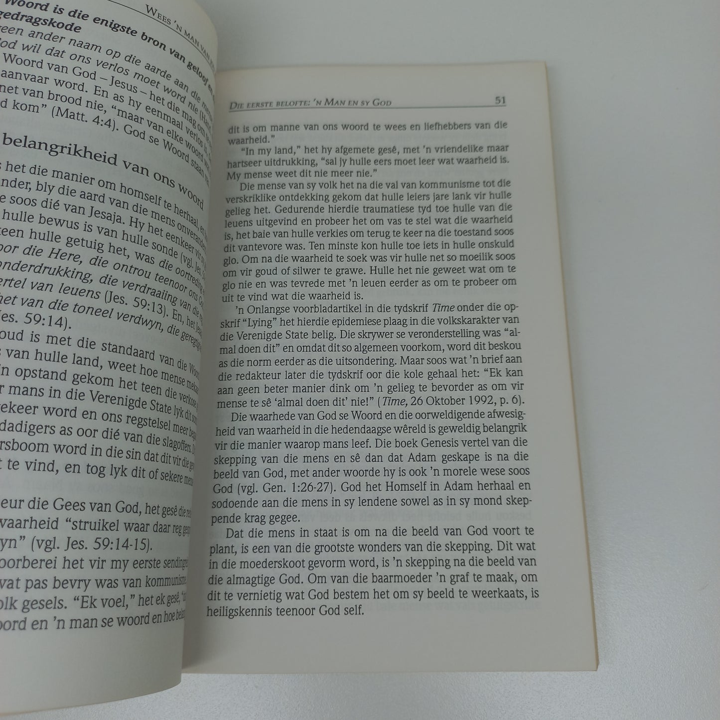 Wees 'n Man Van Jou Woord: Sewe Beloftes vir 'n Lewe Van Integriteit