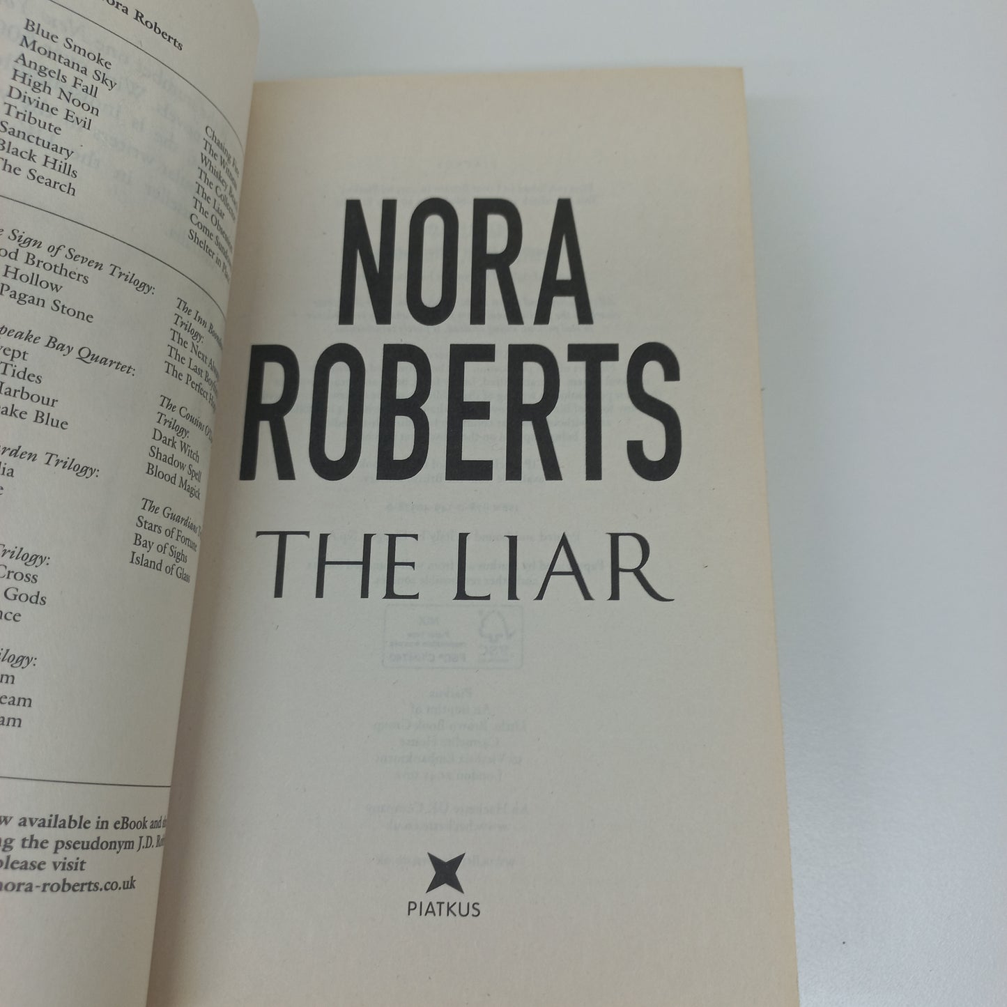 The Liar by Nora Roberts