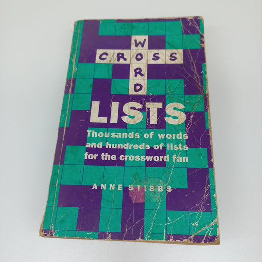 Crossword Lists and Solver by Anne Stibbs