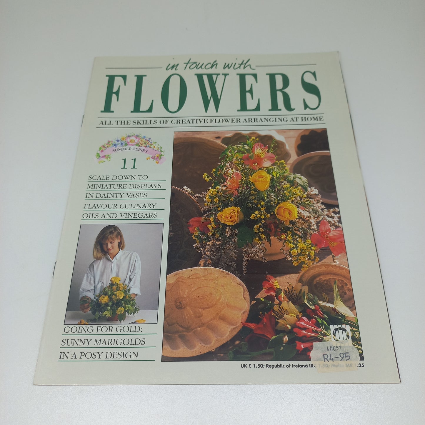 In Touch With Flowers: All the Skills of Creative Flower Arranging at Home Summer Series 1 - 13 Vintage Magazine Bundle