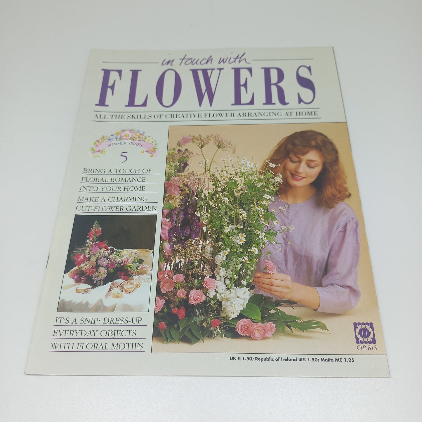 In Touch With Flowers: All the Skills of Creative Flower Arranging at Home Summer Series 1 - 13 Vintage Magazine Bundle