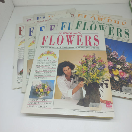 In Touch With Flowers: All the Skills of Creative Flower Arranging at Home Late Summer Series 1 - 13 Vintage Magazine Bundle
