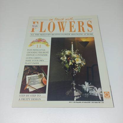 In Touch With Flowers: All the Skills of Creative Flower Arranging at Home Late Summer Series 1 - 13 Vintage Magazine Bundle