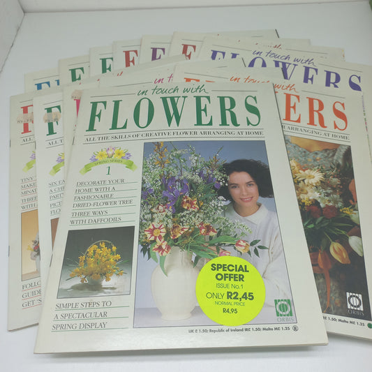 In Touch With Flowers: All the Skills of Creative Flower Arranging at Home Spring Series 1 - 13 Vintage Magazine
