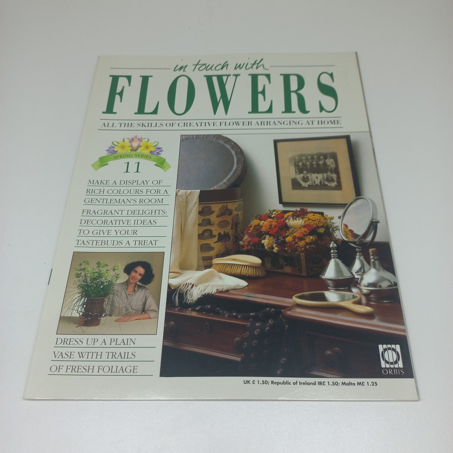 In Touch With Flowers: All the Skills of Creative Flower Arranging at Home Spring Series 1 - 13 Vintage Magazine