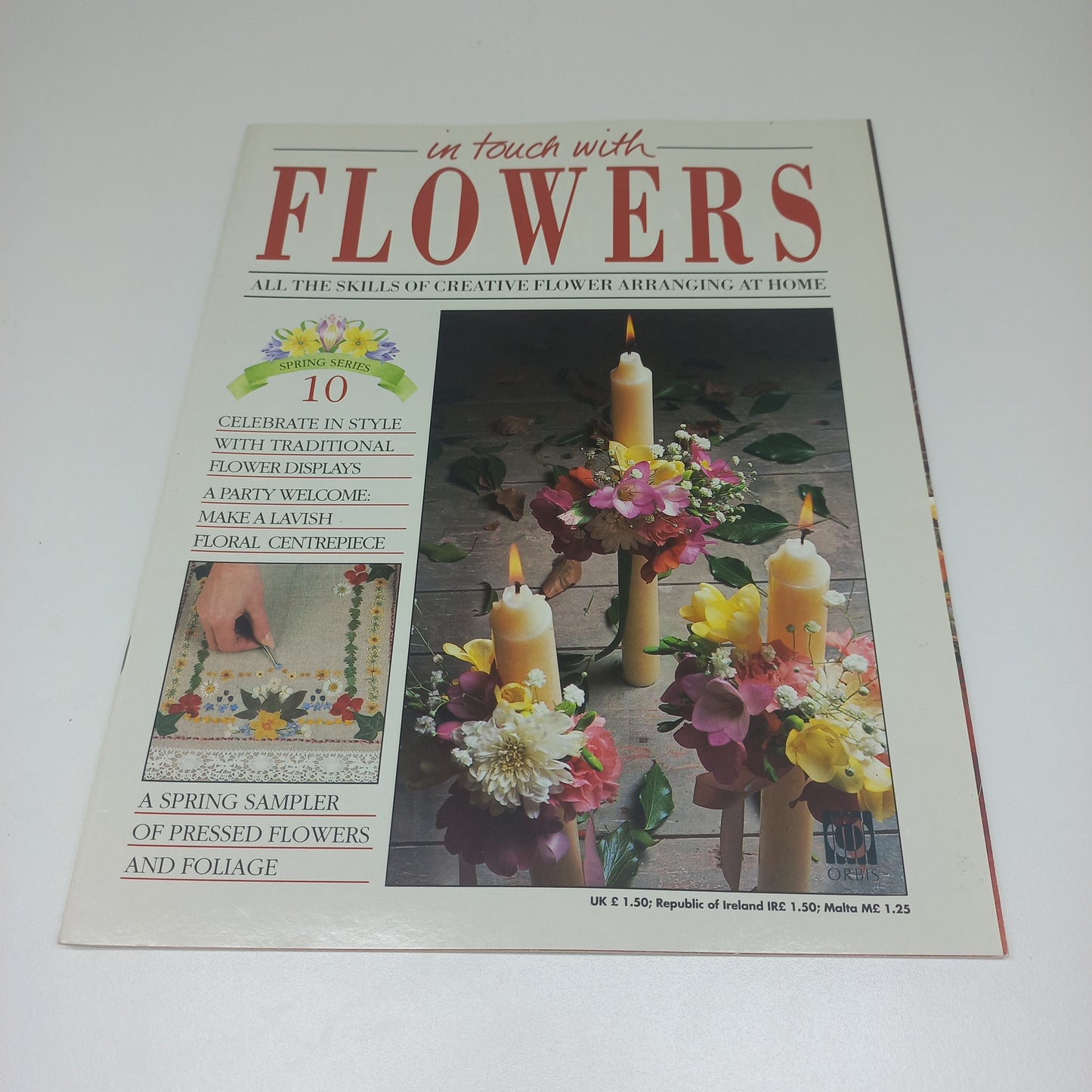 In Touch With Flowers: All the Skills of Creative Flower Arranging at Home Spring Series 1 - 13 Vintage Magazine