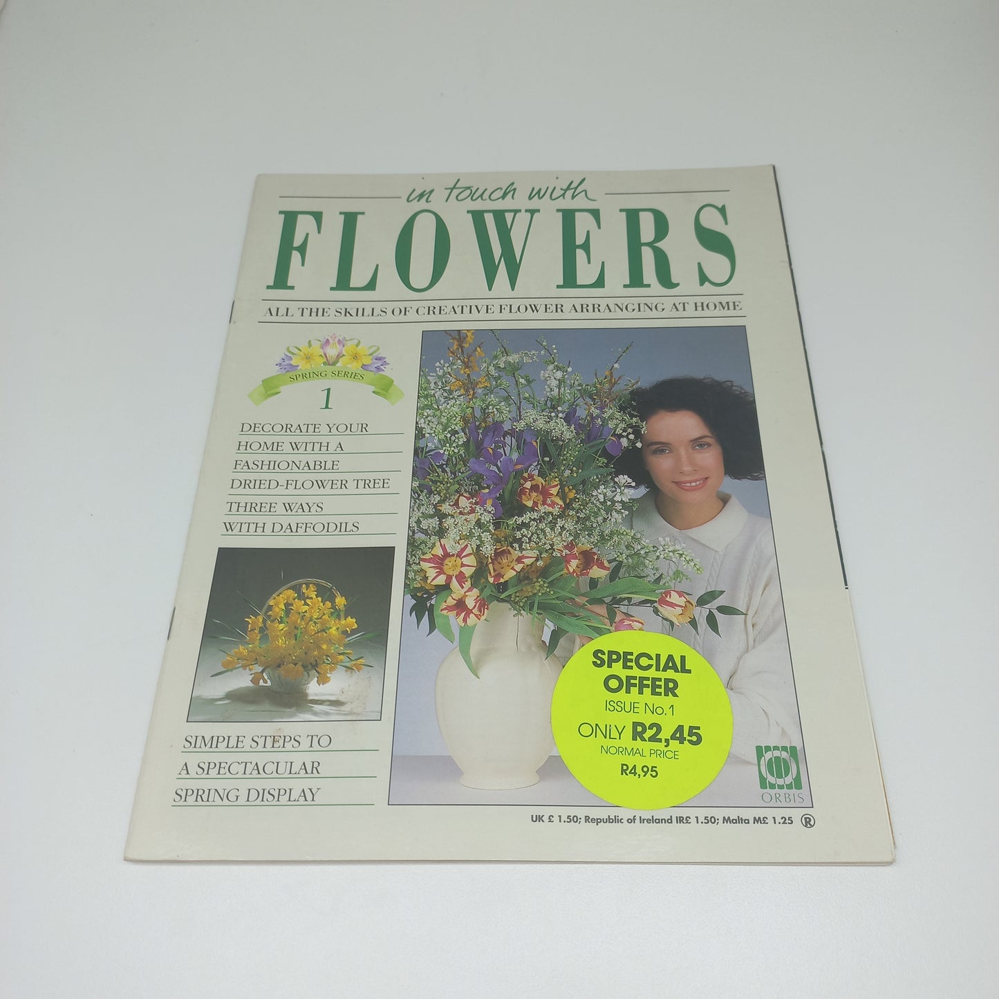 In Touch With Flowers: All the Skills of Creative Flower Arranging at Home Spring Series 1 - 13 Vintage Magazine