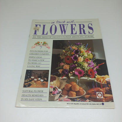 In Touch With Flowers: All the Skills of Creative Flower Arranging at Home 1989 Autumn Series Vintage Magazines1 - 8