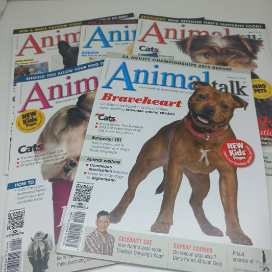AnimalTalk Magazine Bundle 5 Magazines 2014 Issues