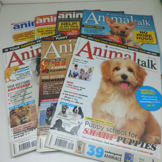 AnimalTalk Magazine Bundle 7 Magazines 2015 - 2016 Issues