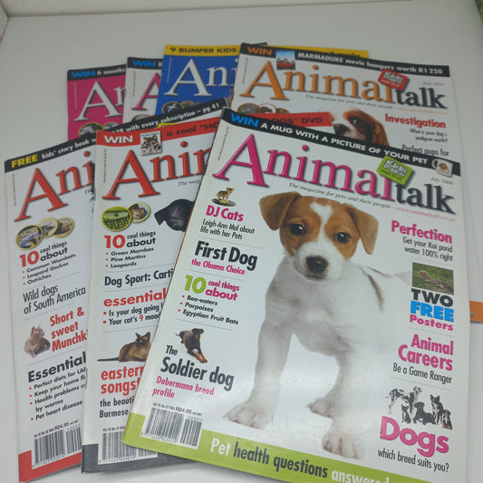 AnimalTalk Magazine Bundle 7 Magazines 2009 - 2010 Issues