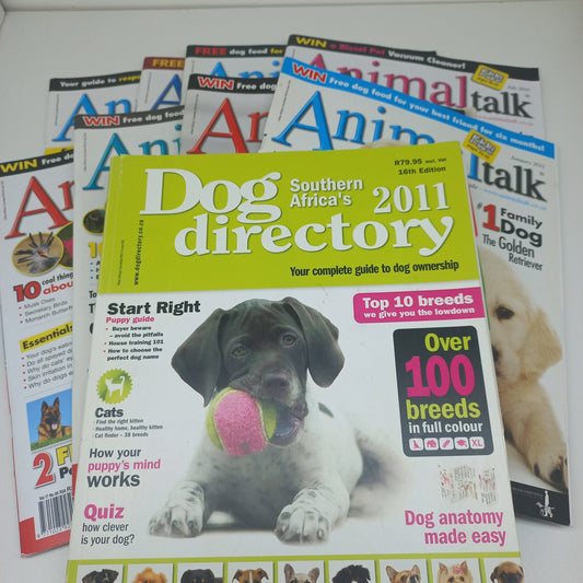 AnimalTalk Magazine Bundle 8 Magazines 2011 Issues & 2011 Dog Directory