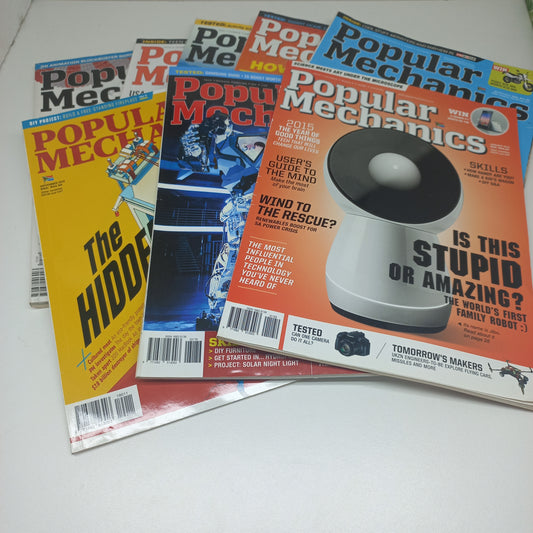 Popular Mechanics Magazine Bundle Issues from 2012 - 2019 8 Magazines