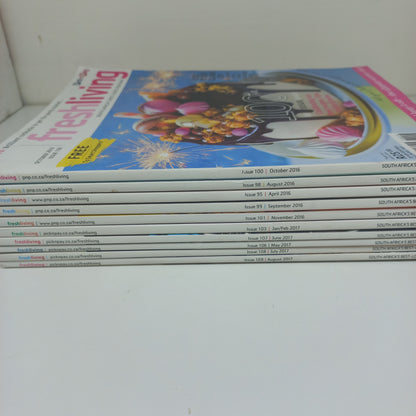 Fresh Living Magazine Bundle Pick n Pay 10 Magazines 2016 - 2017 Issues