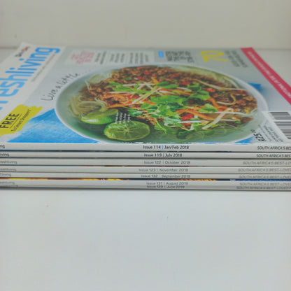 Fresh Living Magazine Bundle Pick n Pay 7 Magazines 2018 - 2019 Issues