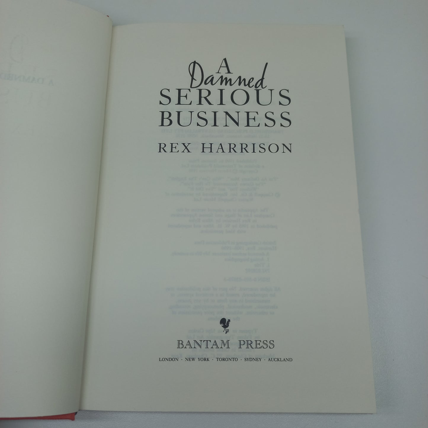 A Damned Serious Business: My Life in Comedy by Rex Harrison