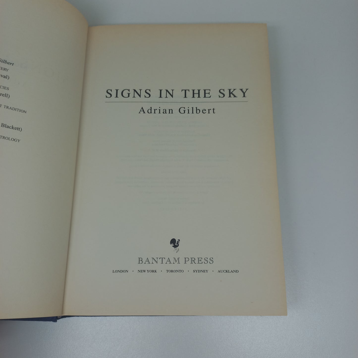 Signs in the Sky: Prophecies for the Birth of a New Age by Adrian Gilbert