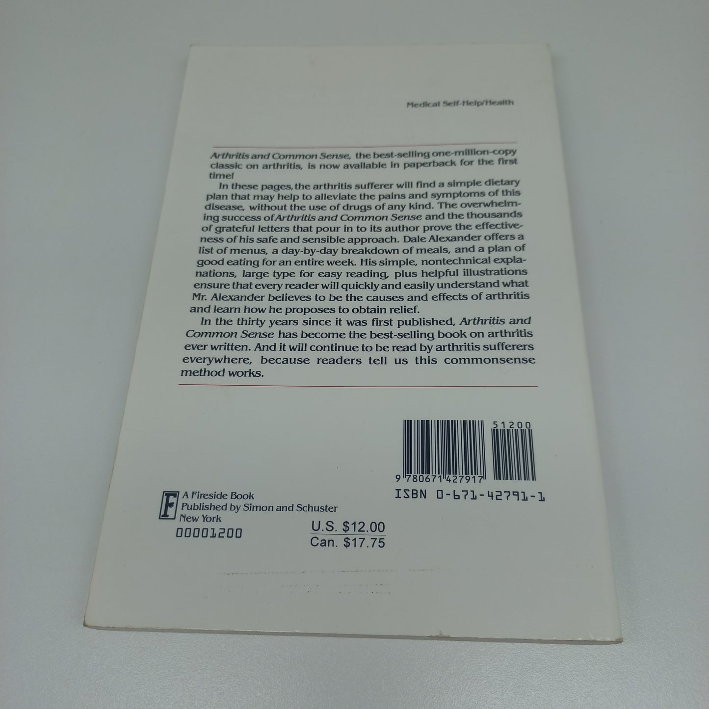 Arthritis & Common Sense by Dale Alexander (Large Font)