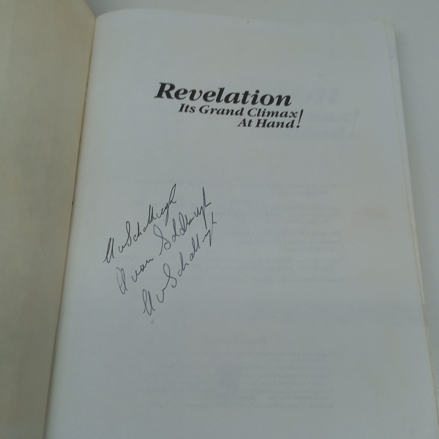 Revelation: It's Grand Climax at Hand! 1988 Watchtower Bible