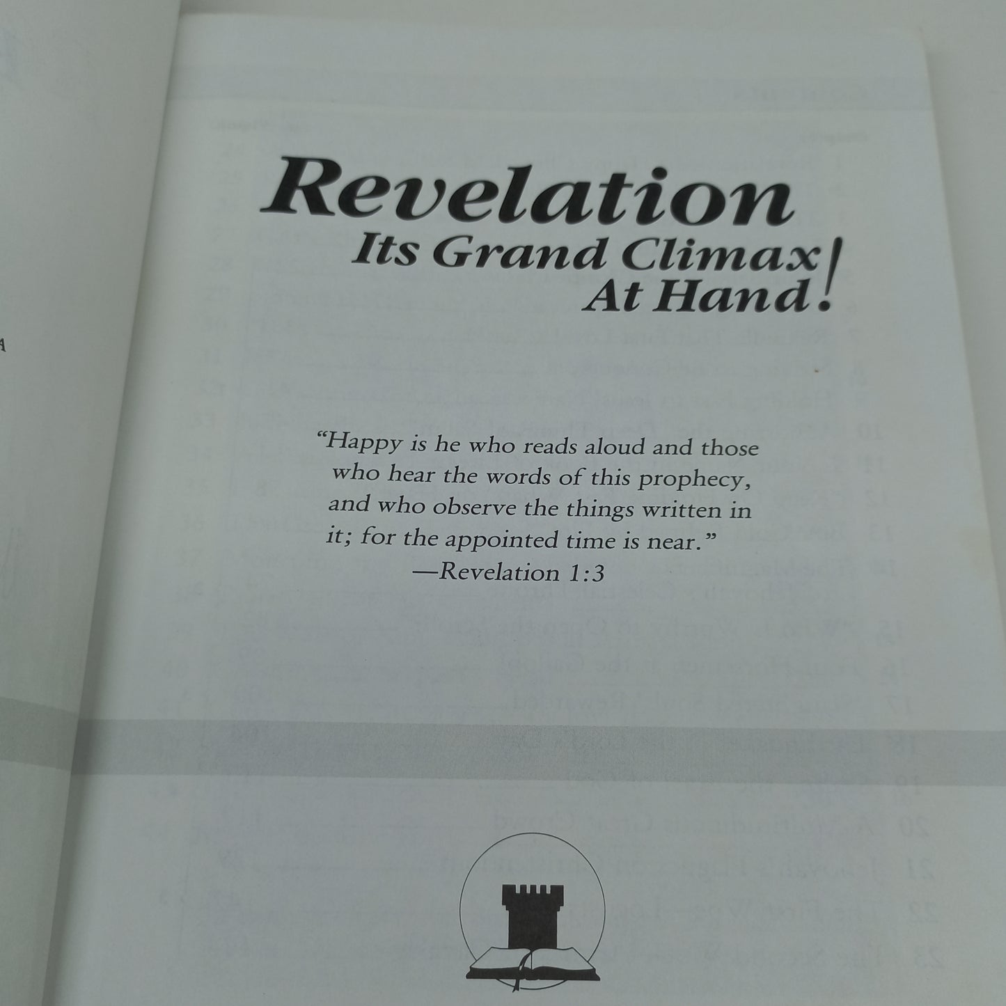 Revelation: It's Grand Climax at Hand! 1988 Watchtower Bible