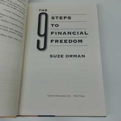The 9 Steps to Financial Freedom: Practical & Spiritual Steps So You Can Stop Worrying by Suze Orman