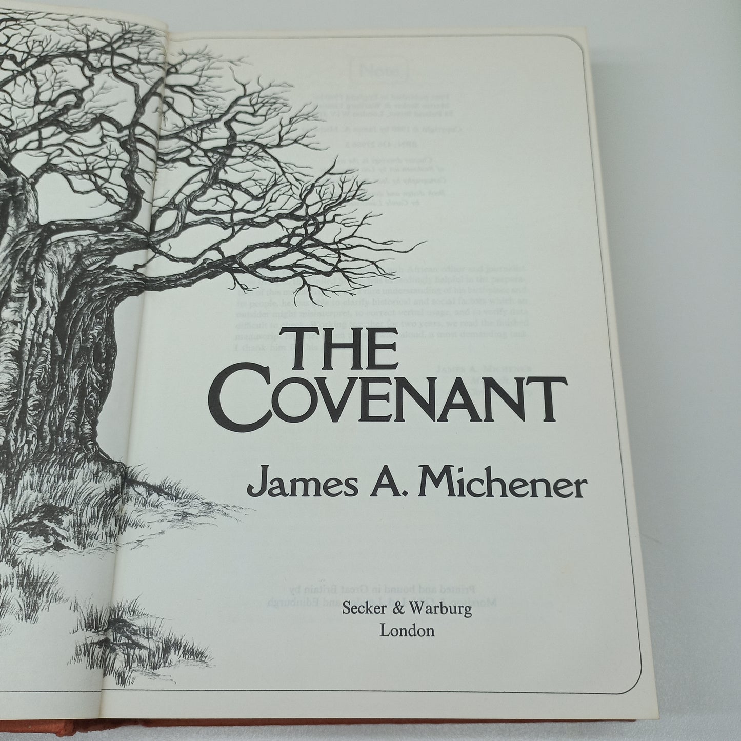 The Covenant by James A. Michener