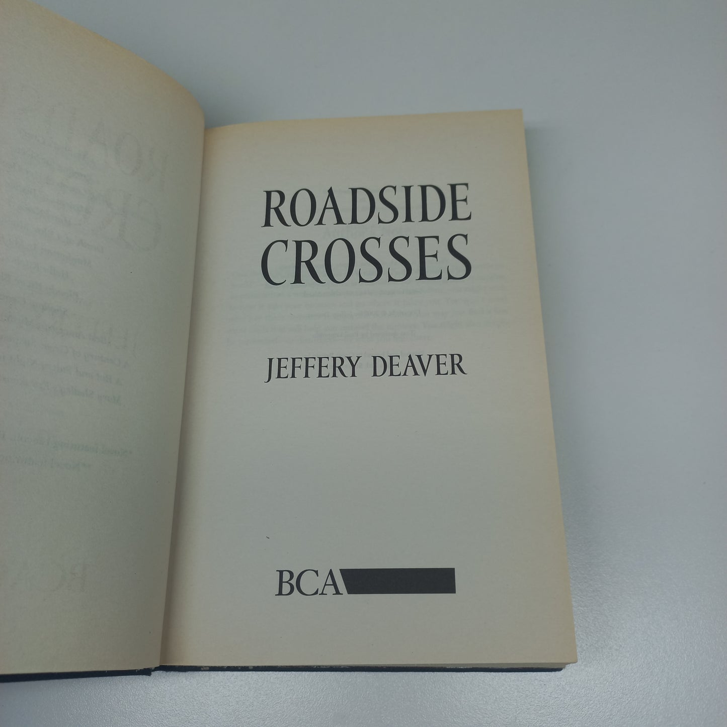 Roadside Crosses by Jeffery Deaver (Kathryn Dance #2)