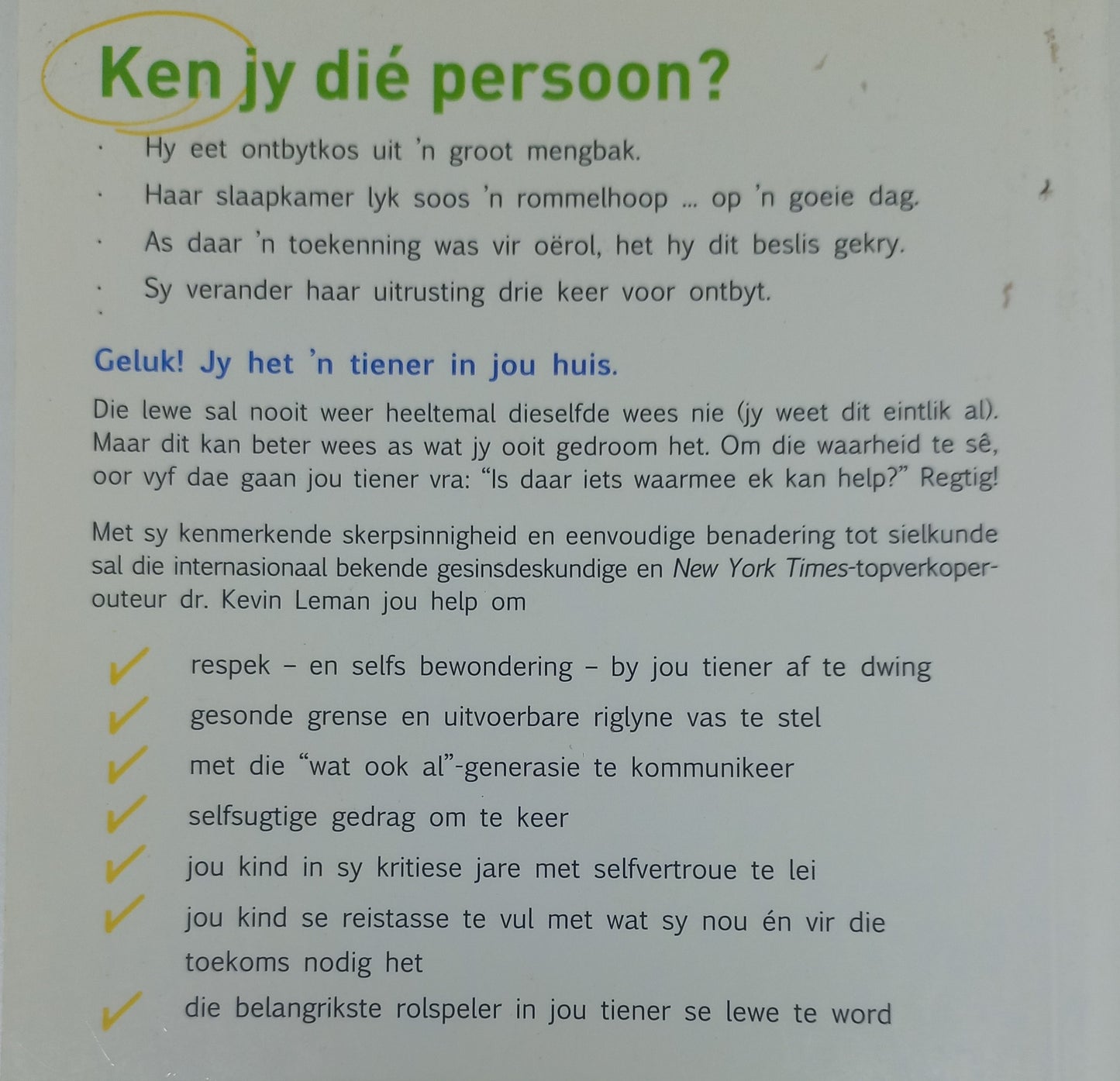 'n Nuwe Tiener Teen Vrydag: Verander Jou Tiener se Gesindheid en Gedrag in 5 Dae by Dr Kevin Leman