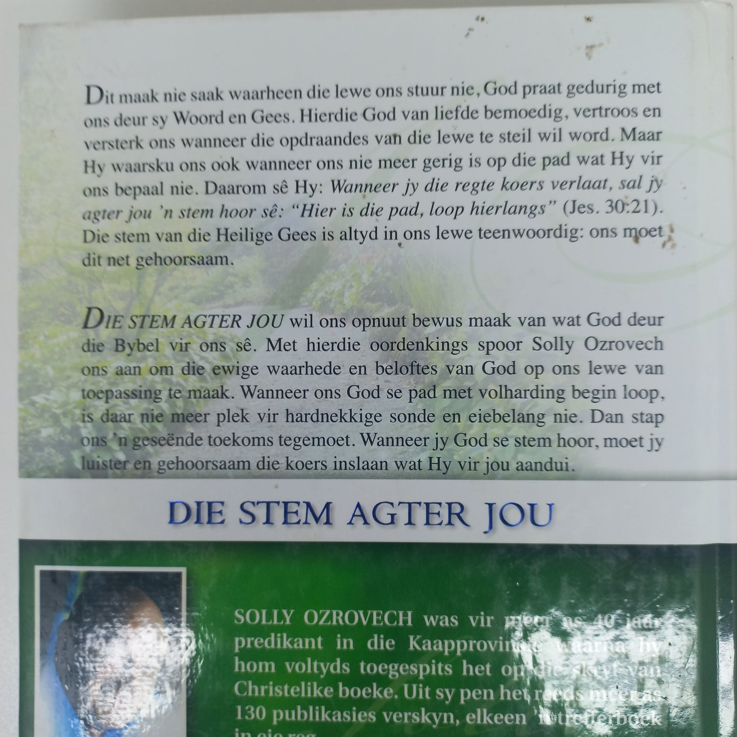 Die Stem Agter Jou: 366 Oordenkings by Solly Ozrovech
