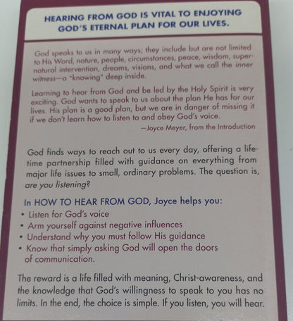 How to Hear from God by Joyce Meyer