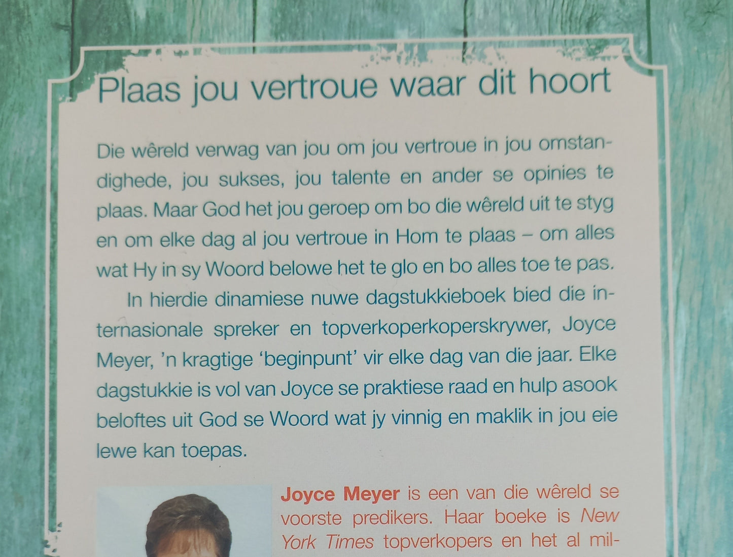 Vertrou God Dag Vir Dag: 365 Dagstukkies by Joyce Meyer