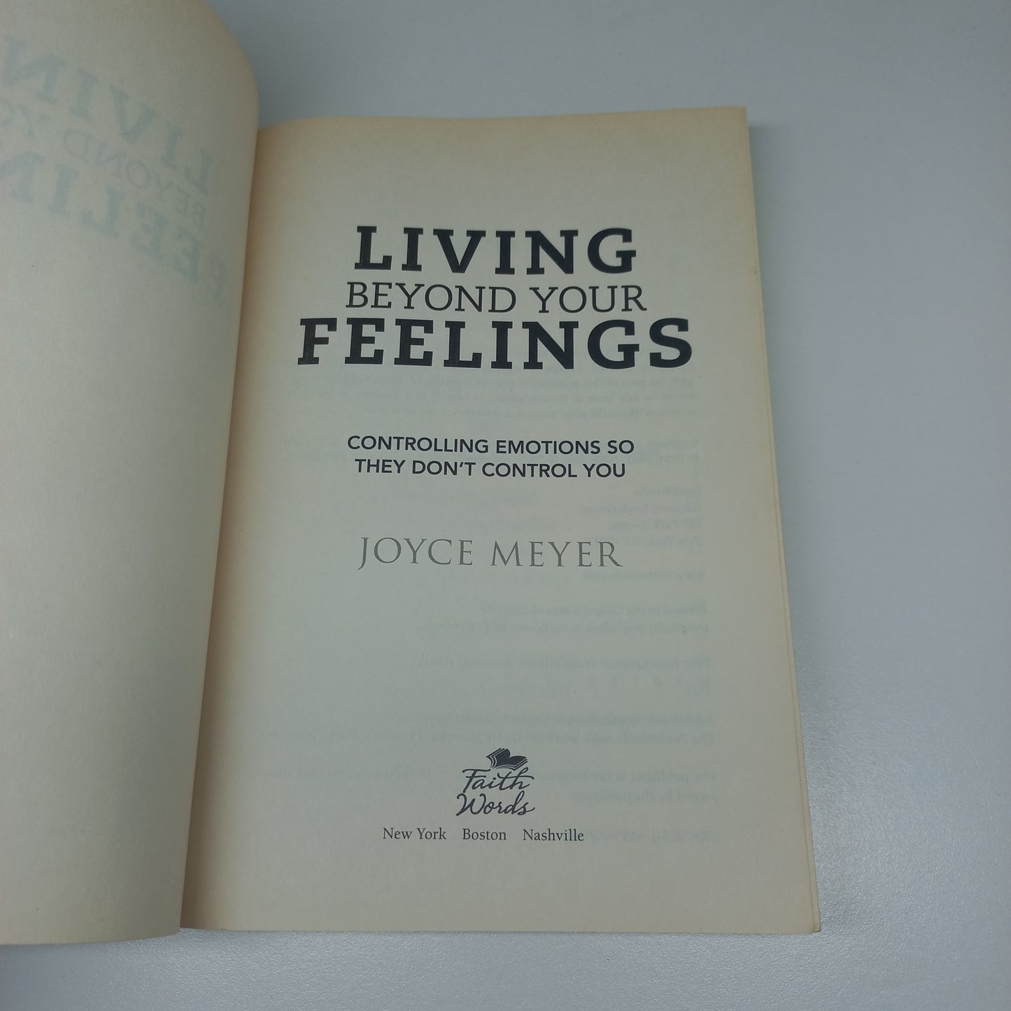 Living Beyond Your Feelings by Joyce Meyer