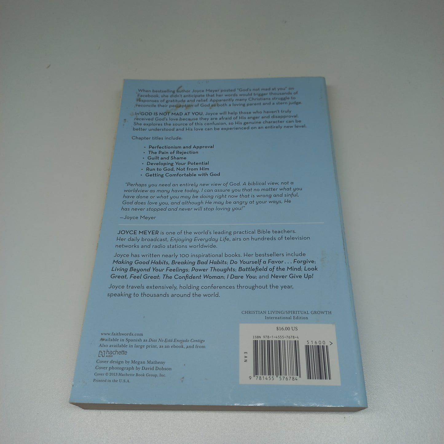 God is Not Mad at You by Joyce Meyer
