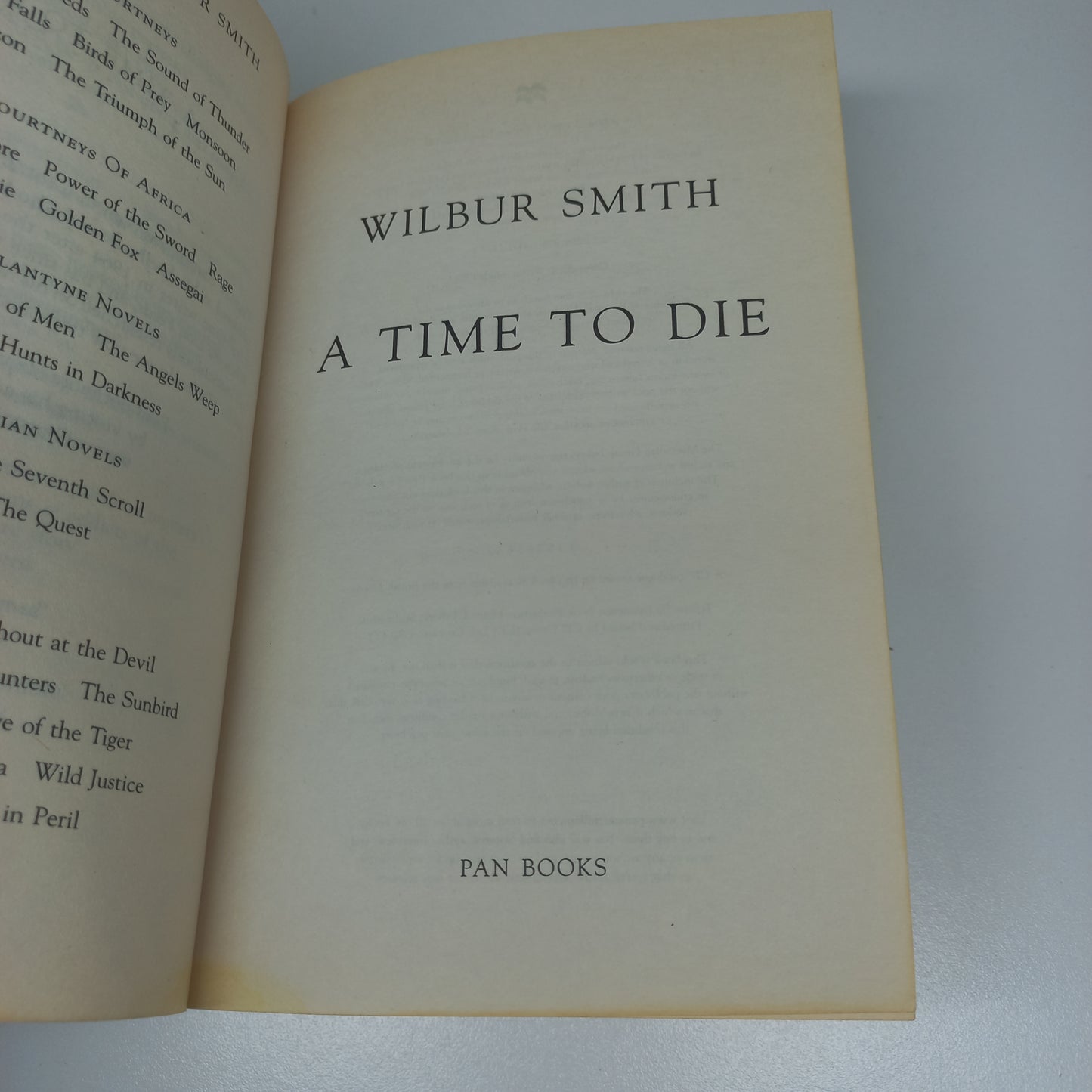 Wilbur Smith A Time to Die (Courtney Publication Order #7)