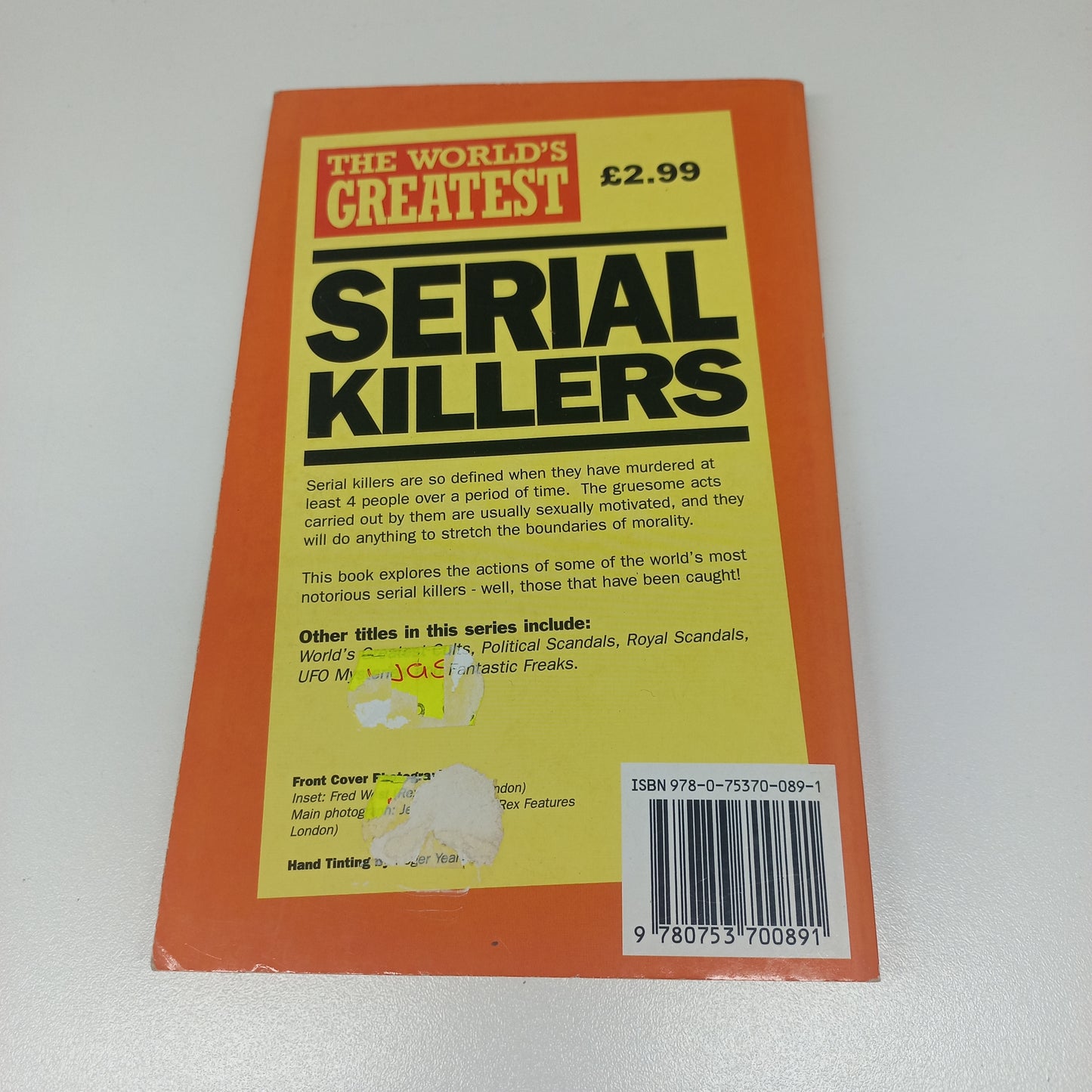 The World's Greatest: Serial Killers by Nigel Cawthorne