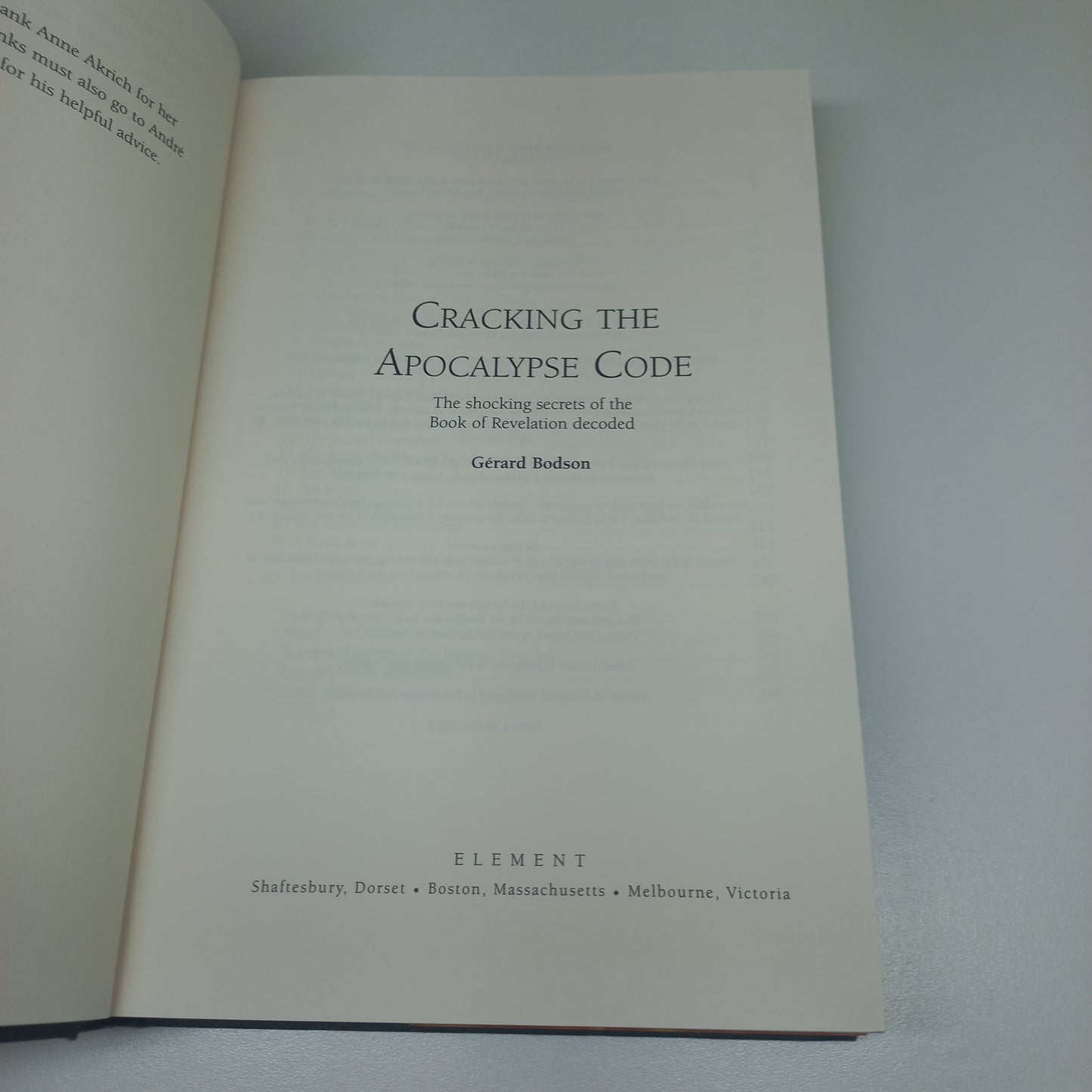 Cracking the Apocalypse Code: The Shocking Secrets of The Book of Revelation Decoded by Gerard Bodson