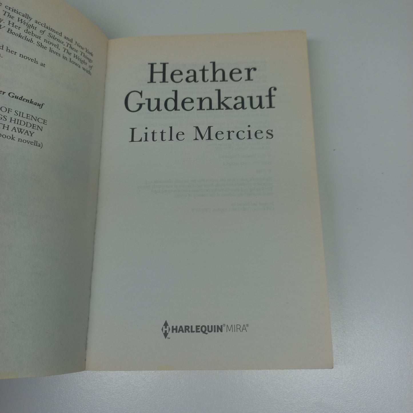 Little Mercies by Heather Gudenkauf