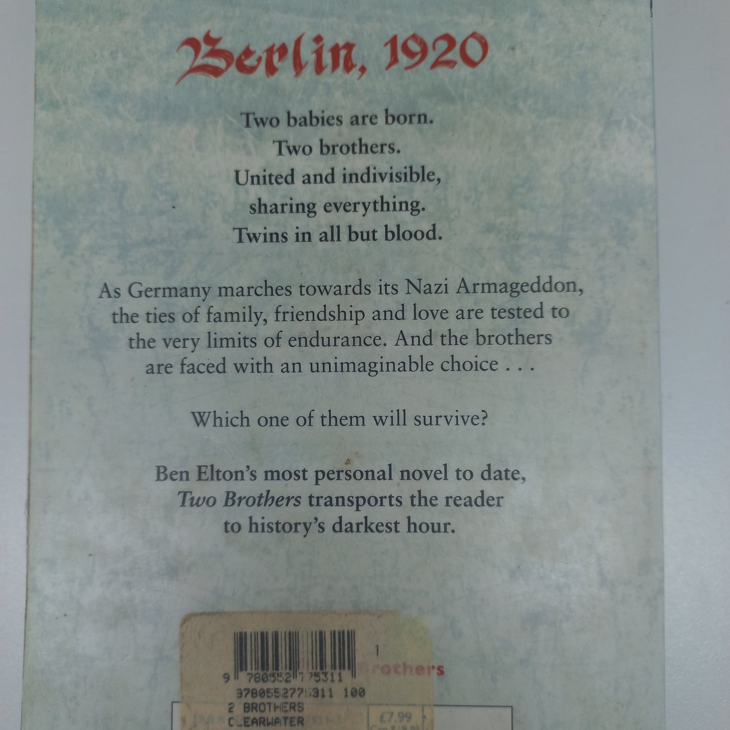 Two Brothers by Ben Elton