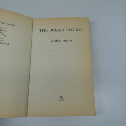 The Burma Legacy by Geoffrey Archer (Sam Packer #3)