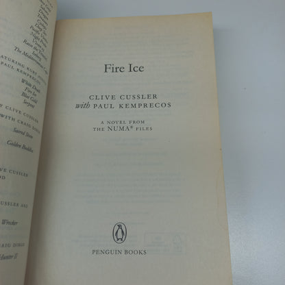 Fire Ice by Clive Cussler with Paul Kemprecos (NUMA Files #3)
