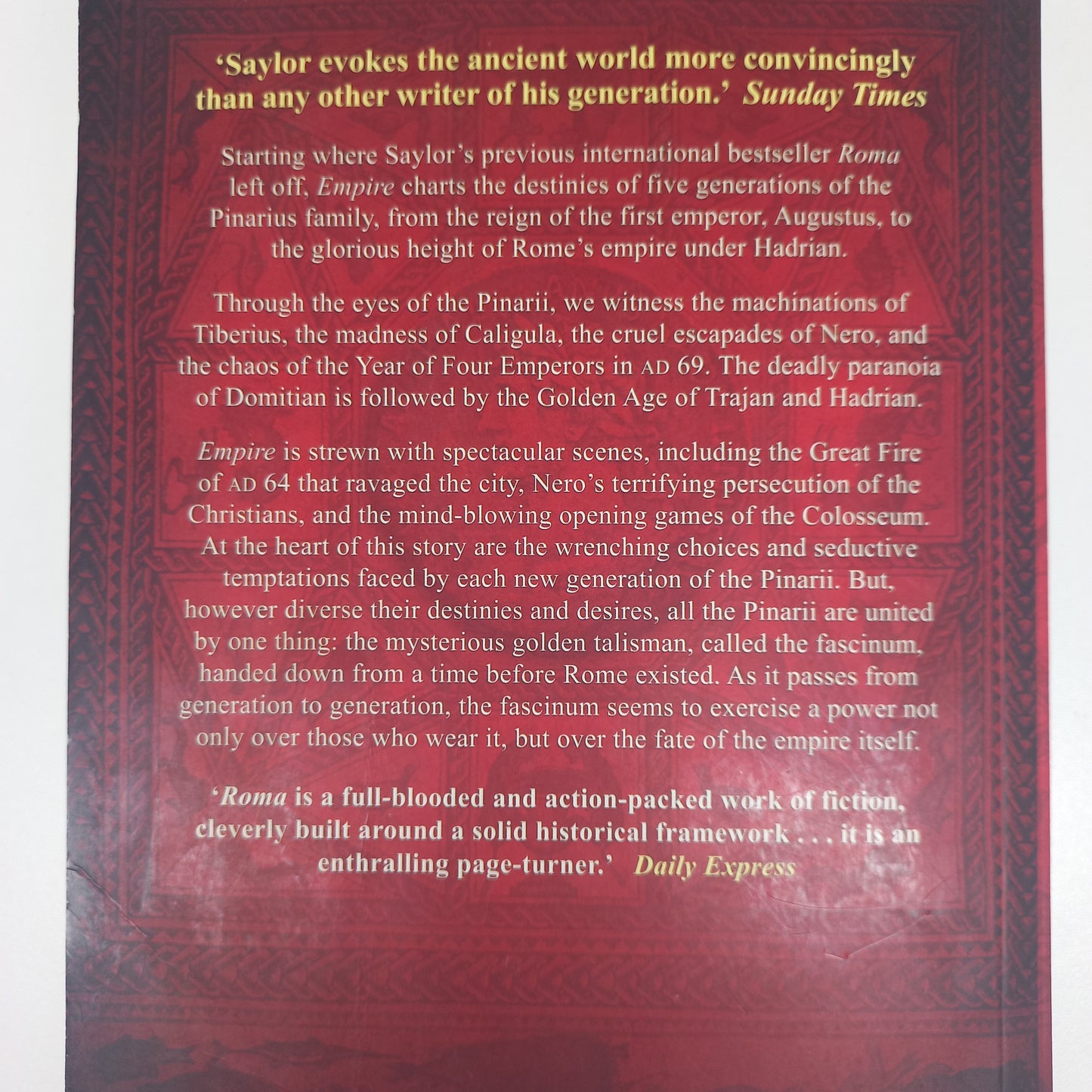 Empire: The Epic Novel of Imperial Rome by Steven Saylor (Rome #2)
