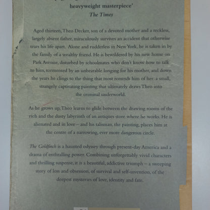 The Goldfinch by Donna Tartt