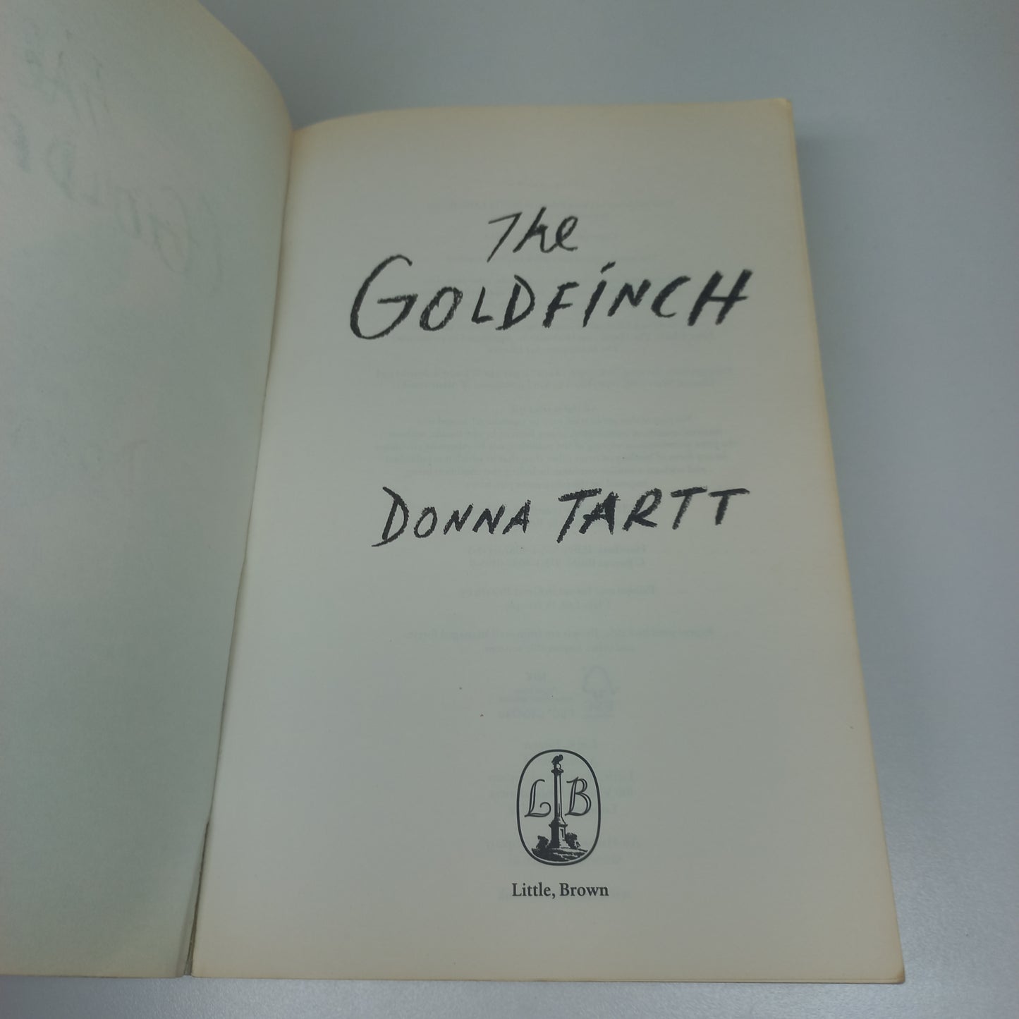 The Goldfinch by Donna Tartt