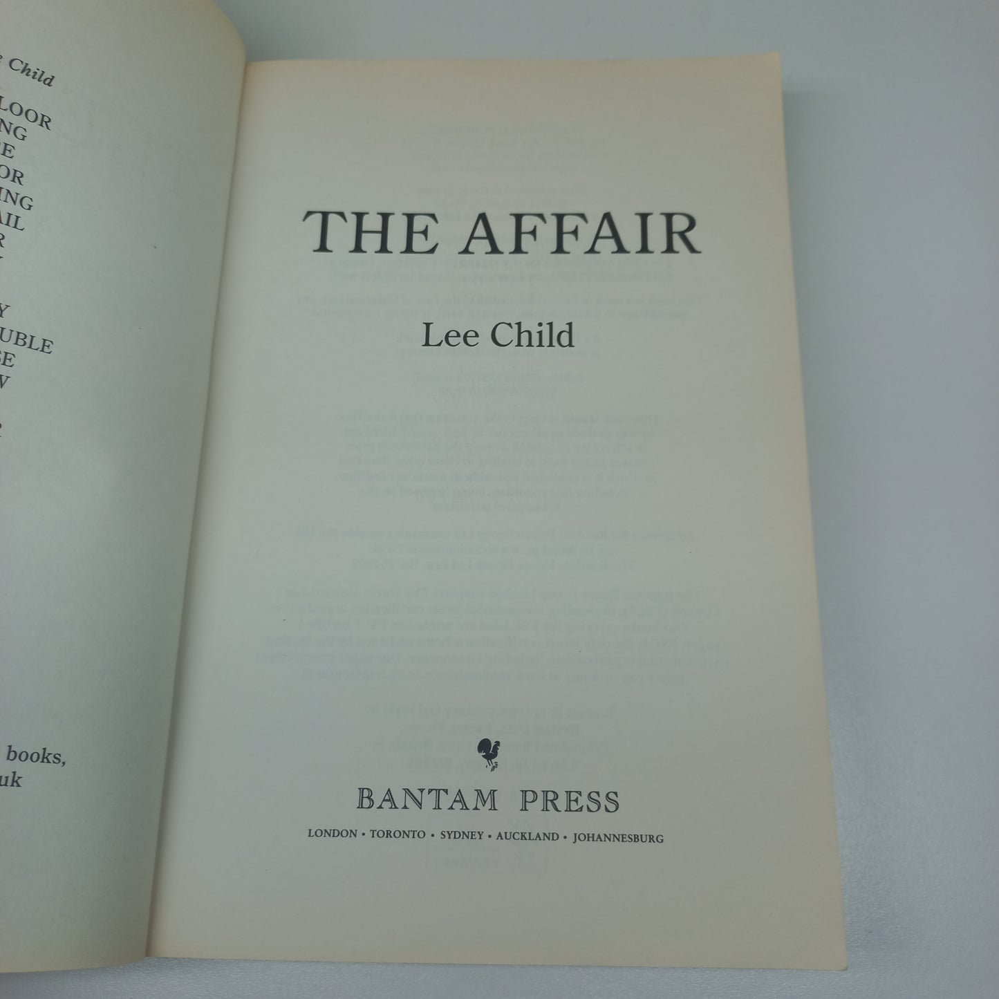 The Affair by Lee Child (Jack Reacher #16)