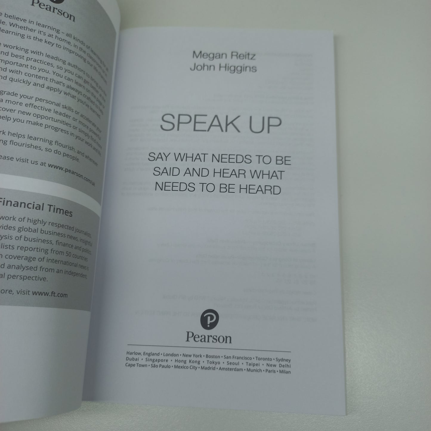 Speak Up: Say What Needs To Be Said and Hear What Needs to be Heard by Megan Rietz & John Higgins